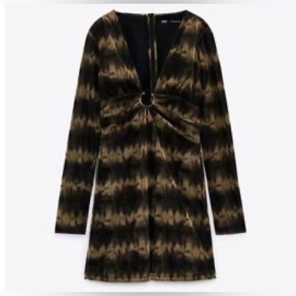 Zara printed tulle dress - Picture 3 of 4